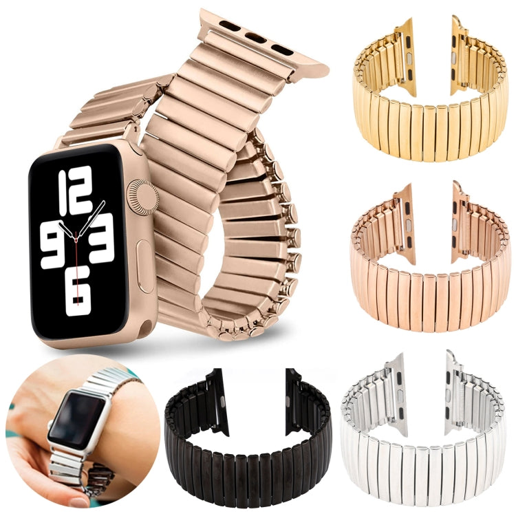 Elastic Aluminum Watch Band For Apple Watch Series 7 45mm / 6 & SE & 5 & 4 44mm / 3 & 2 & 1 42mm(Silver) by buy2fix