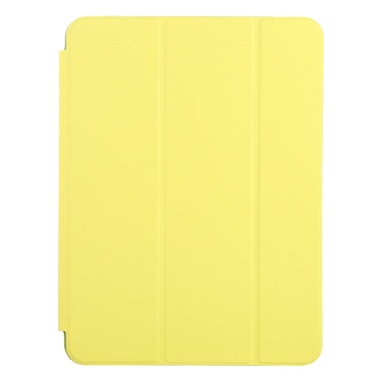3-fold Horizontal Flip Smart Leather Case with Sleep / Wake-up Function & Holder For iPad Air 4/5 (Yellow) by buy2fix