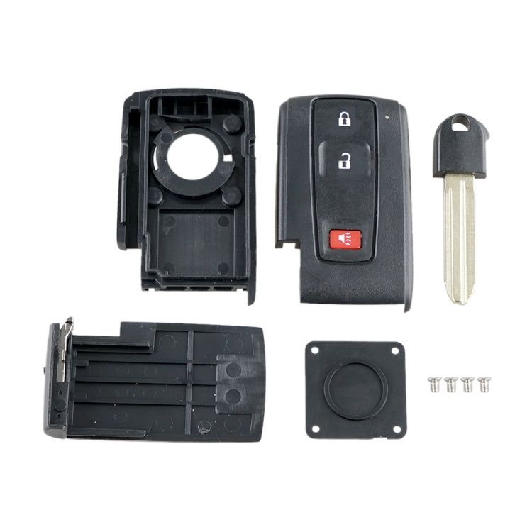 Car Key Shell Remote Control Case with Small Key for Toyota Prius 3-button by buy2fix