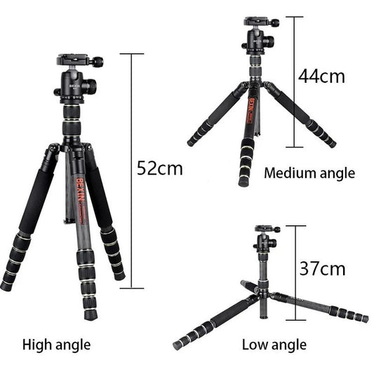 BEXIN BX255C K30 Portable Carbon Fiber Tripod for Camera Dslr by BEXIN