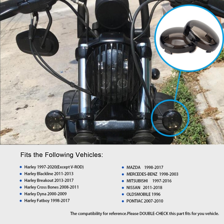 4 PCS Motorcycle Front and Rear Turn Signal Cover / Turn Signal Shell for Harley by buy2fix