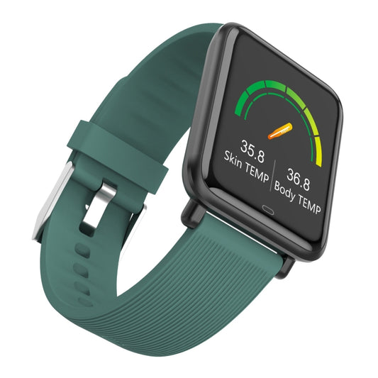 Q9T 1.3 inch TFT Touch Screen Dual-mode Bluetooth Smart Watch, Support Body Temperature Detection / Blood Oxygen Monitor / Blood Pressure Monitor(Green) by buy2fix