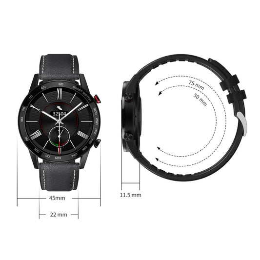 1.3 inch Touch Screen Dual-mode Bluetooth Smart Watch, Support Sleep Monitor / Heart Rate Monitor / Blood Pressure Monitoring(Silver Silicone Strap) by buy2fix