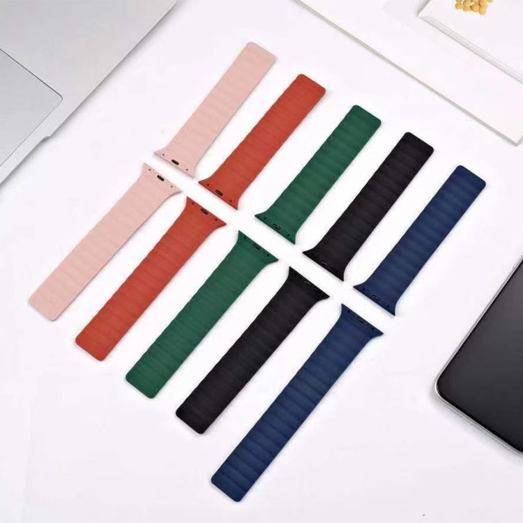 Magnetic Loop Watch Band For Apple Watch Series 7 41mm / 6 & SE & 5 & 4 40mm / 3 & 2 & 1 38mm(Pink) by buy2fix