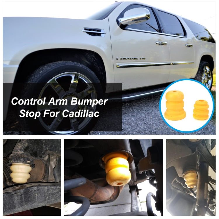 4 PCS Car Polyurethane Front and Rear Shock Absorber 15153958 for Cadillac / Chevrolet by buy2fix