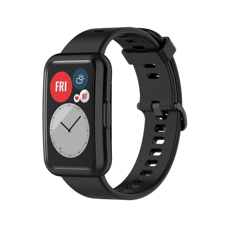 For Huawei Watch Fit Full Coverage TPU Protective Case Cover(Black) by buy2fix