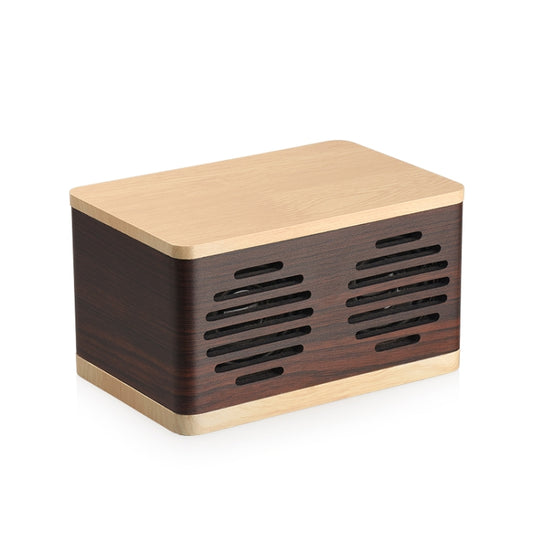 D70 QI Standard Subwoofer Wooden Bluetooth 4.2 Speaker, Support TF Card & 3.5mm AUX Yellow by buy2fix