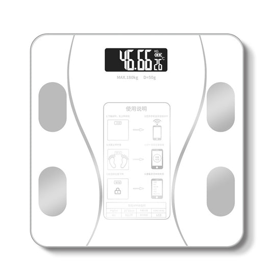Household Smart Body Fat Electronic Weighing Scale, USB Charging Version(White) by buy2fix