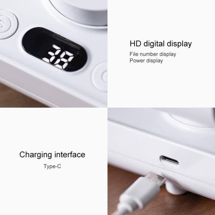 D606Y Portable Desktop Oscillating Small Fan (White) by buy2fix