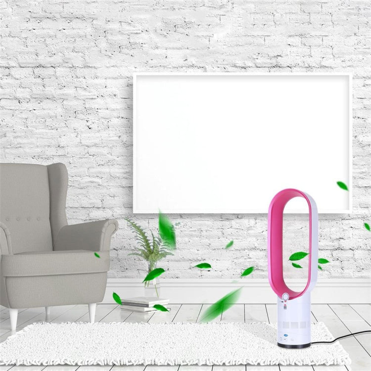 16 inch Household Mute Shaking Head Remote Control Desk Electric Leafless Fan (Rose Red) by buy2fix