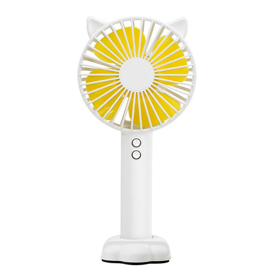 N10 Multi-function Handheld Desktop Holder Electric Fan, with 3 Speed Control (White) by buy2fix