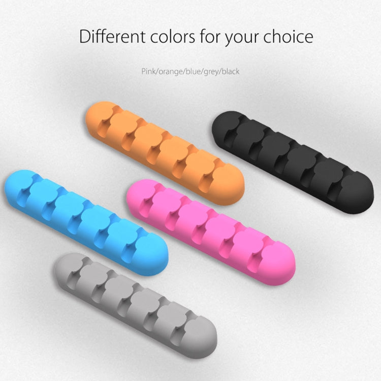 ORICO CBS5 Silicone Material Desktop Cable Manager Winder Fixer, Size: 9.6*2*1.2cm(Grey) by ORICO