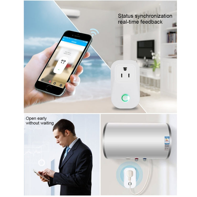 S20 WiFi Smart Power Plug Socket Wireless Remote Control Timer Power Switch, Compatible with Alexa and Google Home, Support iOS and Android, US Plug by buy2fix