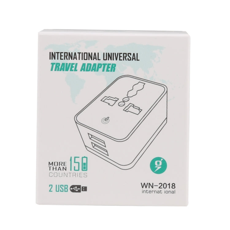 WN-2018 Dual USB Travel Charger Power Adapter Socket, US Plug by buy2fix
