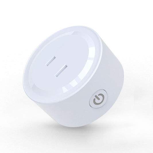 10A Round Shape WiFi Mini Plug APP Remote Control Timer Smart Socket, Support Alexa & Google Home, AC 100-240V, JP / US Plug by buy2fix