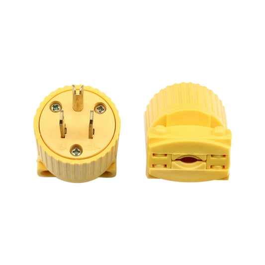 5-15P 125V Detachable Plug Adapter 15A Tripolar Power Adapter, US Plug by buy2fix
