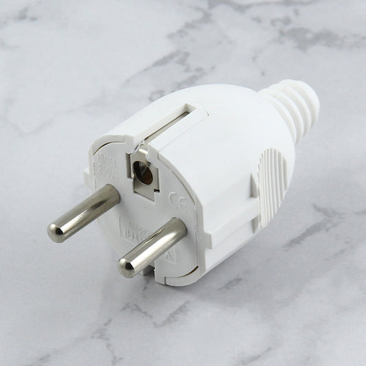 Side Wiring Tripolar Power Plug, EU Plug by buy2fix