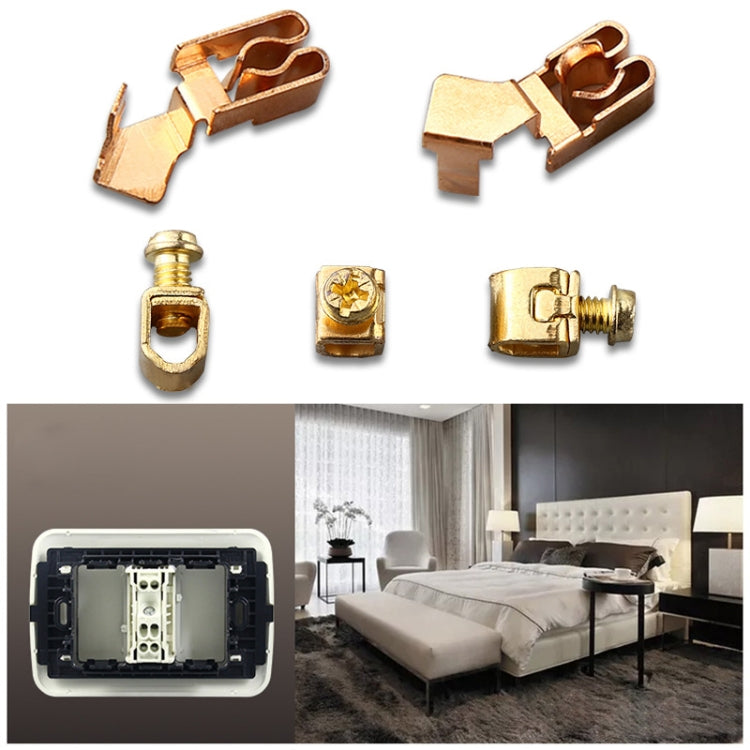 Round Flat Single Connection Ambipolar Wall-mounted Socket by buy2fix