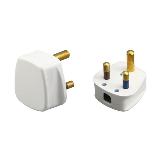 Three Pin Cylinder 15A Power Plug, UK Plug by buy2fix