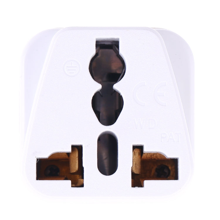 Portable Universal Socket to UK Plug Power Adapter Travel Charger (White) by buy2fix