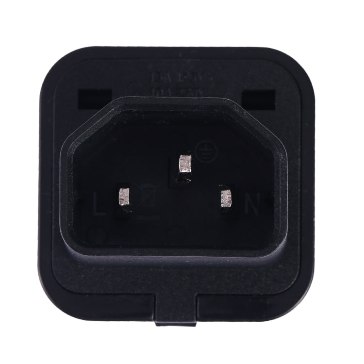 Portable Universal Socket to C14 Male Plug UPS PDU APC Computer Server Power Adapter Travel Charger (Black) by buy2fix