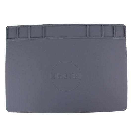 Maintenance Platform High Temperature Heat-resistant Repair Insulation Pad Silicone Mats, Size: 49.5cm x 34.7cm(Grey) by buy2fix