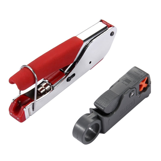 WLXY 518A Crimping Pliers Wire Stripper Repair Hand Tool Set for RG59 / RG6 Coaxial Cable by WLXY