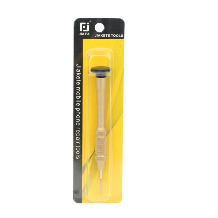 JIAFA JF-609-2.0 Mobile Phone Repair Tool 2.0 x 25mm Slotted Screwdriver (Gold) by JIAFA