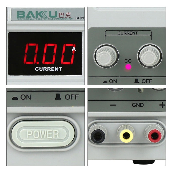 BAKU BK-305D 220V Switching Multi-Function Variable DC LED Uninterrupted Power Supply Repair Voltmeter Ammeter for Mobile Phone / Laptop by BAKU