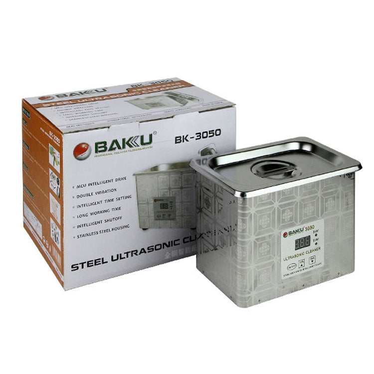 BAKU BK-3050 35W / 50W Adjustable 0.8L LCD Display Ultrasonic Cleaner, AC 220V by BAKU
