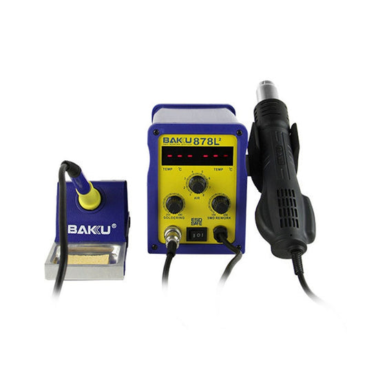 BAKU BK-878L2 AC 220V LED Display 2 in 1 Hot Air Gun Soldering Iron Soldering Station by BAKU