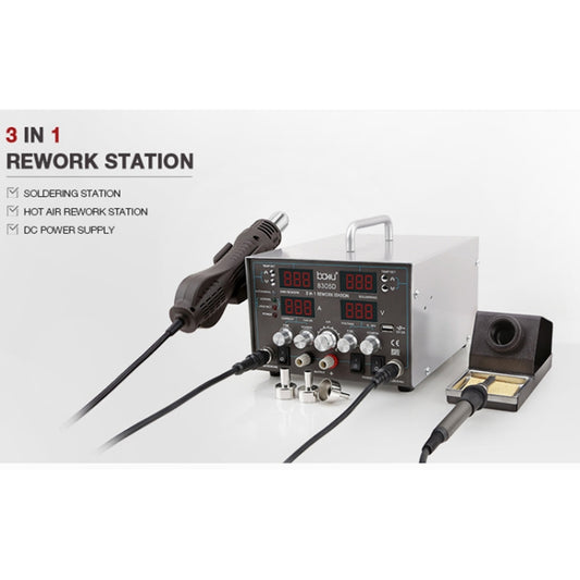 BAKU ba-8305D 110V 3 in 1 4 Digital Display Hot Air Gun Set, US Plug by BAKU
