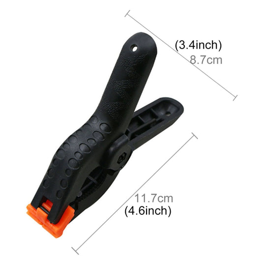 5 PCS Woodworking Photo Studio Photography Backdrop Nylon Clip Support Spring Clamp, Length: 117mm by buy2fix