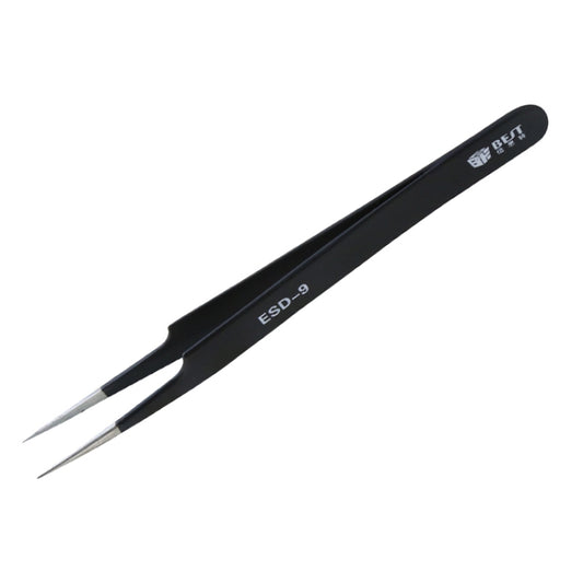 BEST BST-09 Precision Anti-static ESD Stainless Steel Tweezers by BEST