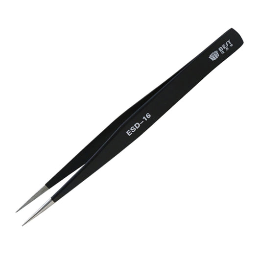 BEST BST-16 Precision Anti-static ESD Stainless Steel Tweezers by BEST