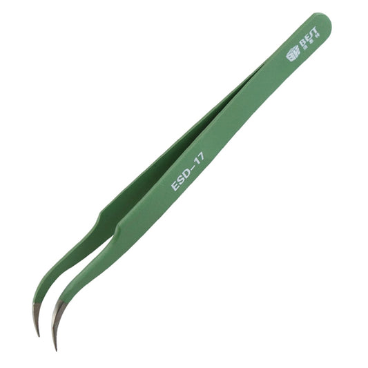 BEST BST-17 Precision Anti-static ESD Stainless Steel Tweezers by BEST