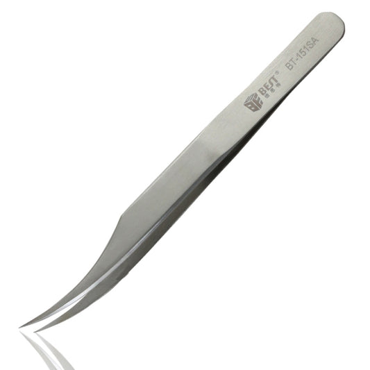 BEST BST-151SA Brushed stainless steel tweezers by BEST