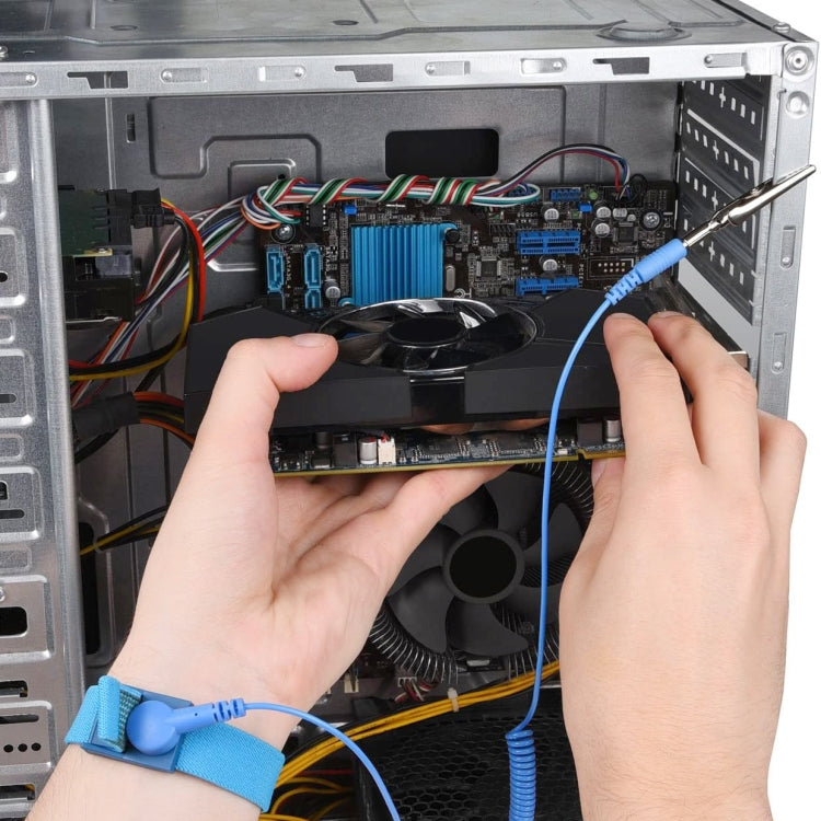 JIAFA P8839 Adjustable Anti-static Wrist Band with Cord by buy2fix