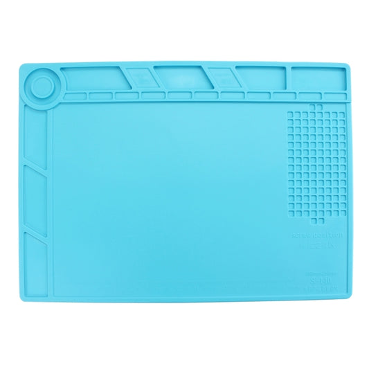 Maintenance Platform High Temperature Heat-resistant Repair Insulation Pad Silicone Mats, Size: 34.8cm x 25cm (Blue) by buy2fix