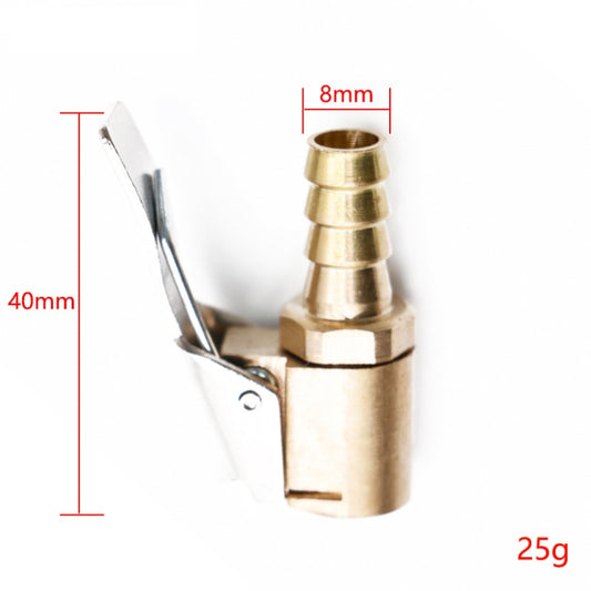 8mm Car Tyre Wheel Tire Air Chuck Inflator Pump Valve Clip Clamp Connector by buy2fix