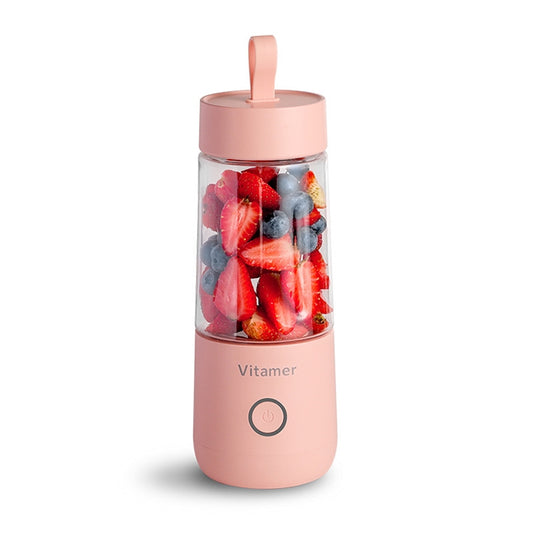 Vitamer USB Mini Portable Juicer Juice Blender Lemon Fruit Squeezers Reamers Bottle (Pink) by buy2fix