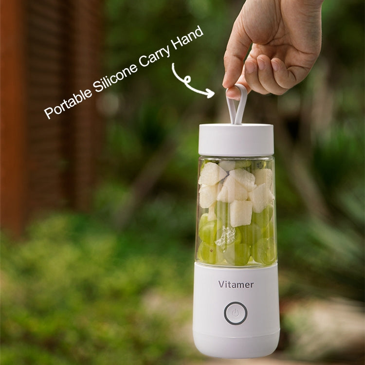 Vitamer USB Mini Portable Juicer Juice Blender Lemon Fruit Squeezers Reamers Bottle (White) by buy2fix