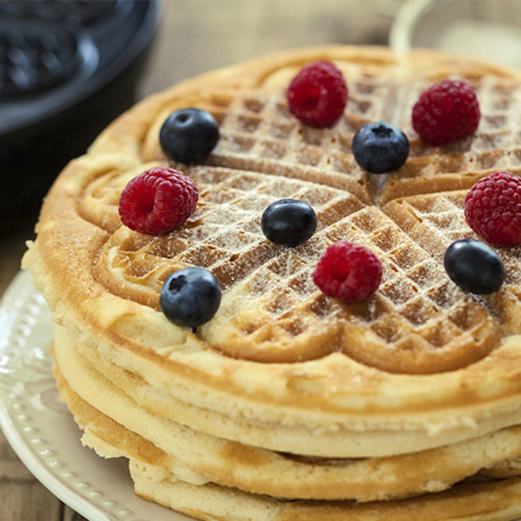 Household Waffle Maker Toaster Double Dish Heating Mini Breakfast Machine Sandwich Electric Cake Baking Machine, EU Plug by buy2fix