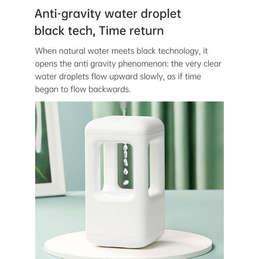 W08 Anti-Gravity Water Drop Humidifier Home Desktop Sprayer (White) by buy2fix