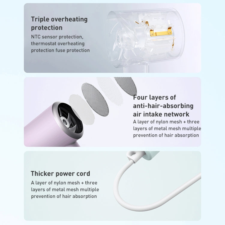 Original Xiaomi Mijia H301 Negative Ion Quick Drying Electric Hair Dryer, US Plug (Green) by Xiaomi