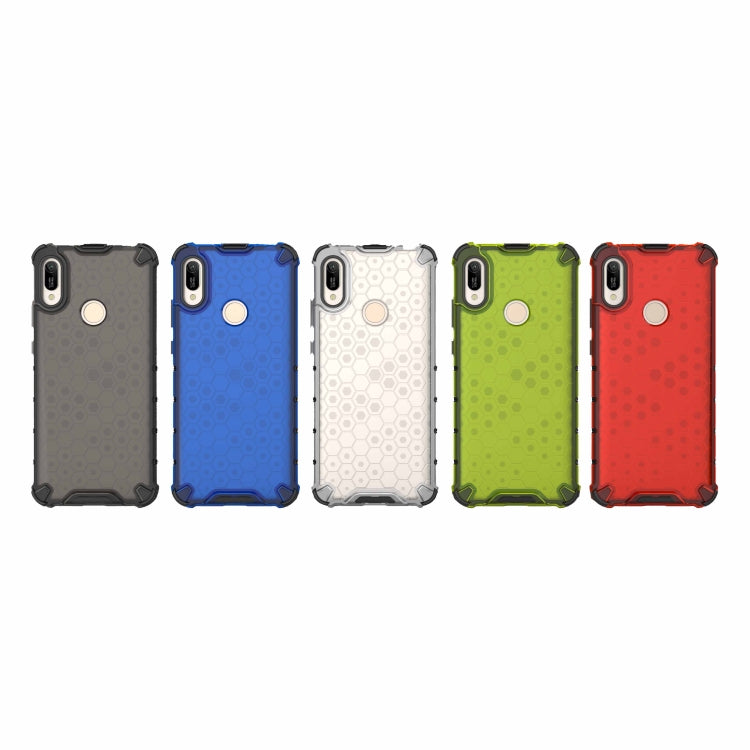 Honeycomb Shockproof PC + TPU Case for Huawei Y6(2019)(Red) by buy2fix