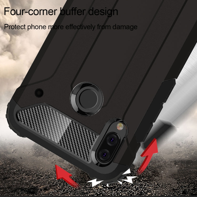 For Huawei P20 Lite Full-body Rugged TPU + PC Combination Back Cover Case(Black) by buy2fix