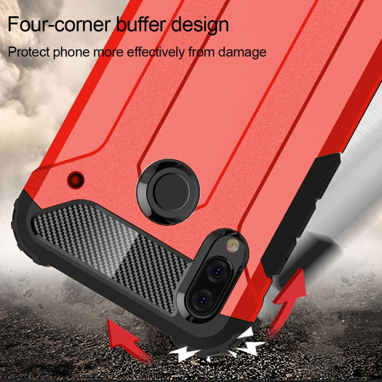 For Huawei P20 Lite Full-body Rugged TPU + PC Combination Back Cover Case (Red) by buy2fix