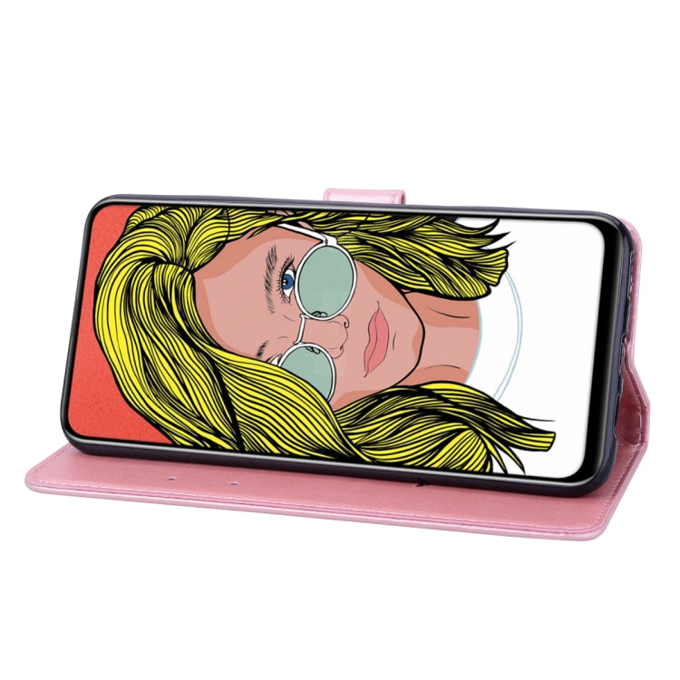 Rose Embossed Horizontal Flip PU Leather Case for Huawei P Smart Z, with Holder & Card Slots & Wallet (Rose Gold) by buy2fix