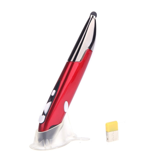 2.4GHz Innovative Pen-style Handheld Wireless Smart Mouse for PC Laptop(Red) by buy2fix